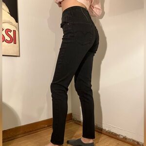 Levi’s skinny high rise black jeans